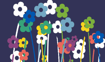 css-doodle实现的花朵动画